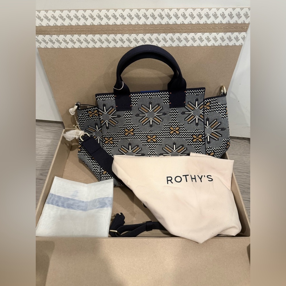 Rothy’s The Handbag Sunburst Navy - Retired Color